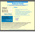 Hilbert Compressed Font PostScript