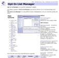 Opt-In List Manager