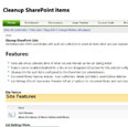 Cleanup SharePoint Items
