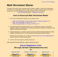 Math Worksheet Master
