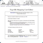 Pageville shopping cart plugin for EasyWebEditor