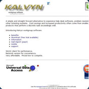 Kalvyn Workgroup Software Access Edition