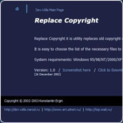 Replace Copyright
