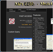 MP3 EZlib Music Library/Playlist Manager