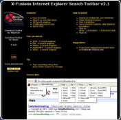 X-Fusions Internet Explorer Search Toolbar 2.0