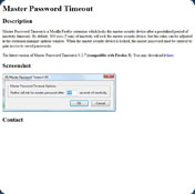Master Password Timeout