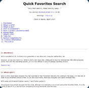 Quick Favorites Search