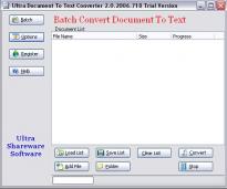 Ultra Document To Text ActiveX Component