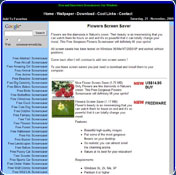 ScreenSaverWorld.biz Flowers Screensaver