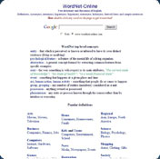 WordNet-Online dictionary