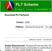 PLT Scheme (formerly DrScheme)