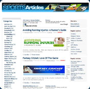 Sports Articles Screensaver