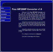 Free GIF2SWF Converter