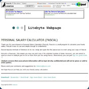Personal Salary Calculator