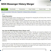 MSN Messenger History Merger