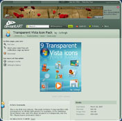 Transparent Vista Icon Pack