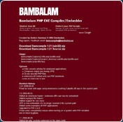 Bambalam PHP EXE Compiler/Embedder