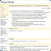 Google Bookmarks IncSearch