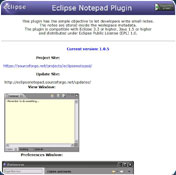 Eclipse Notepad Plugin