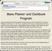 Menu Planner and Cookbook