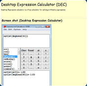 Desktop Expression Calculator