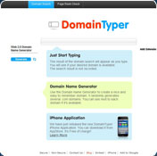 DomainTyper - Domain Search