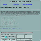 Glass Block Calculator