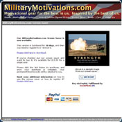 MilitaryMotivations.com Screen Saver