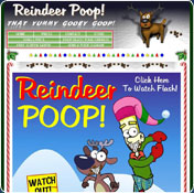 Reindeer Poop Screen Saver
