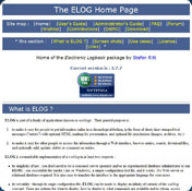 ELOG Electronic Web Logbook