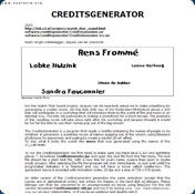 CreditsGenerator