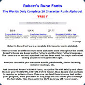 Robert's Rune Fonts