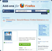 ObamaFox - Barack Obama Firefox Extension