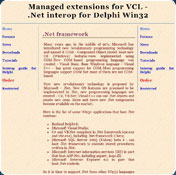 Managed extensions for VCL