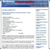 Asthma Homeopathy