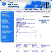 UK Local Directory Screensaver