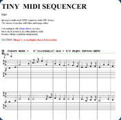 Tiny Midi Sequencer