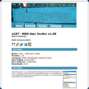xCAT - MSN User Inviter