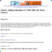 Mark's Adding Machine